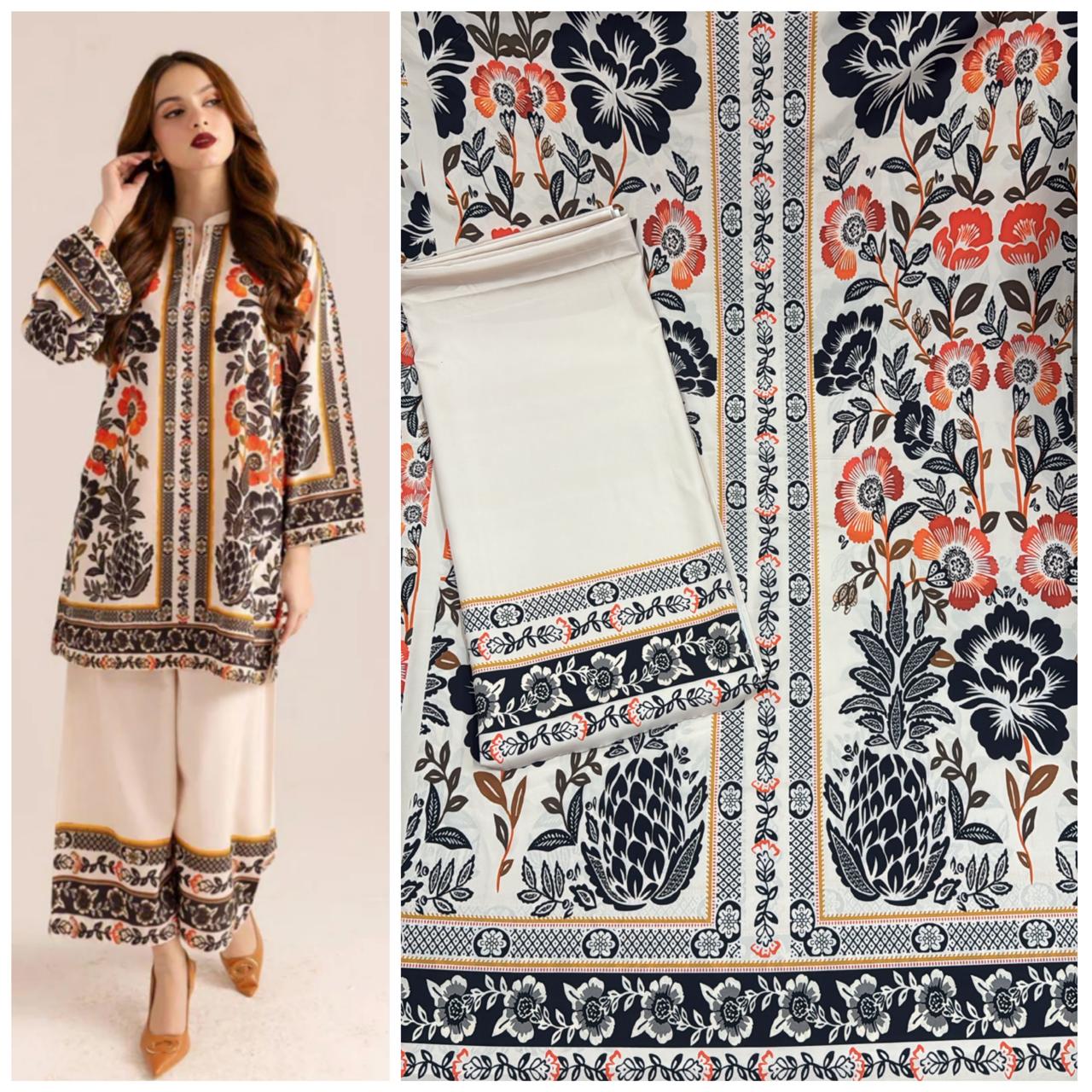 Lulusar Print Co-Ord Sets (Unstitched) - Image 4