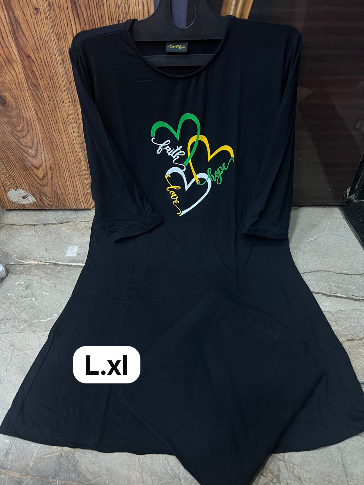 Branded Soft Hosiery Nightwear – Stunning Quality with Small Triple Heart Pattern