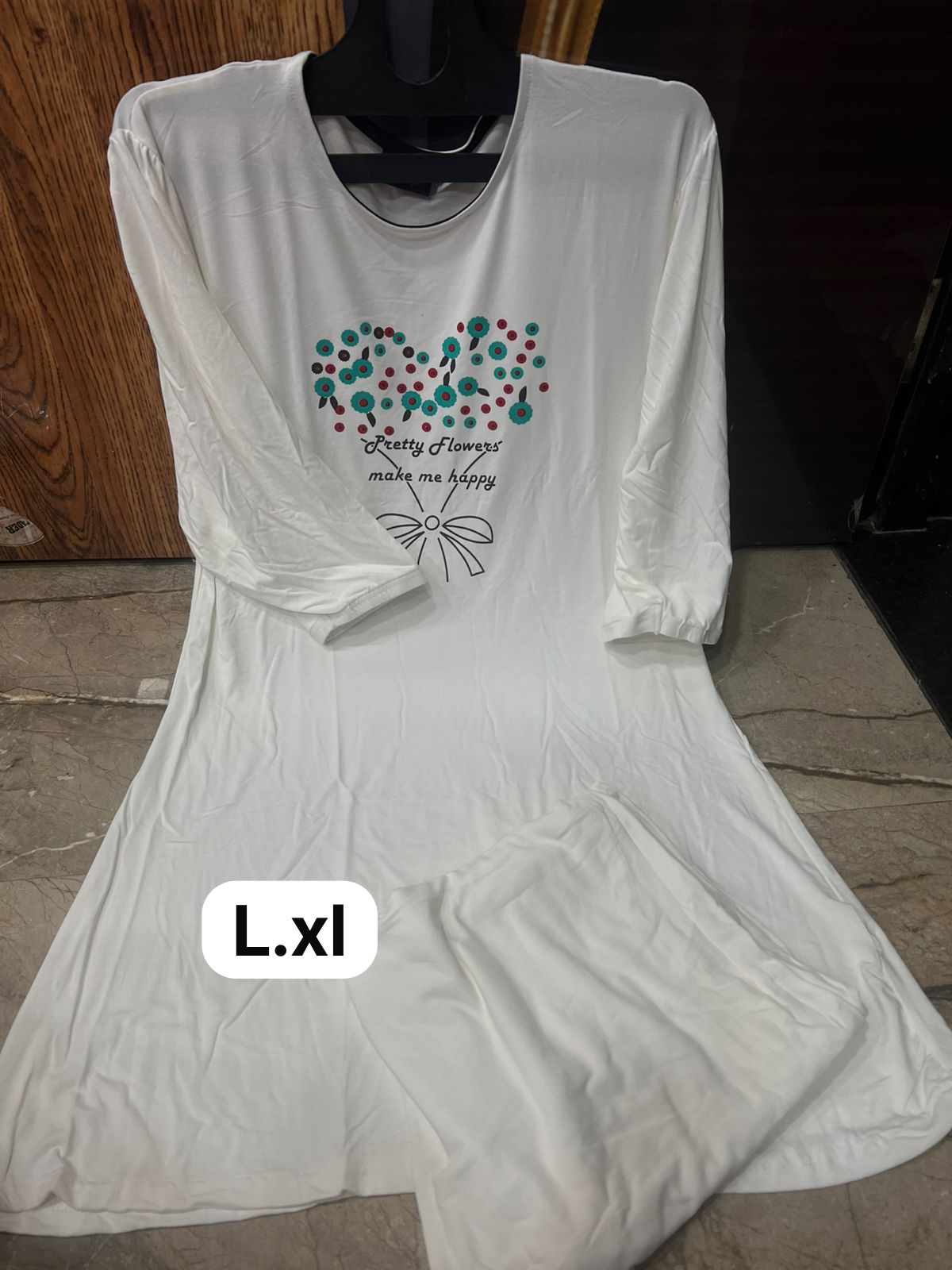 Branded Soft Hosiery Nightwear – Stunning Quality with Heart Pattern - Image 2