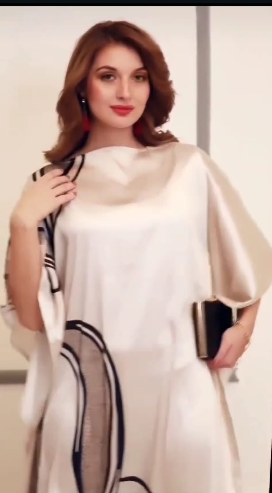 Soft Peach Authentic Satin Silk Kaftan – Hot Selling Design