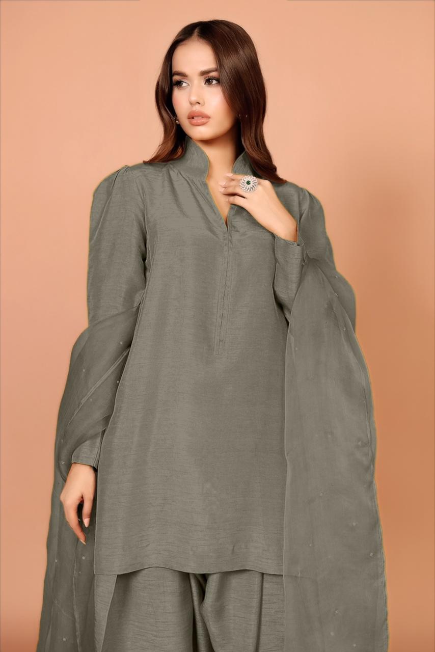 Designer Wear Exclusive Farsi Salwar Suit - Image 3