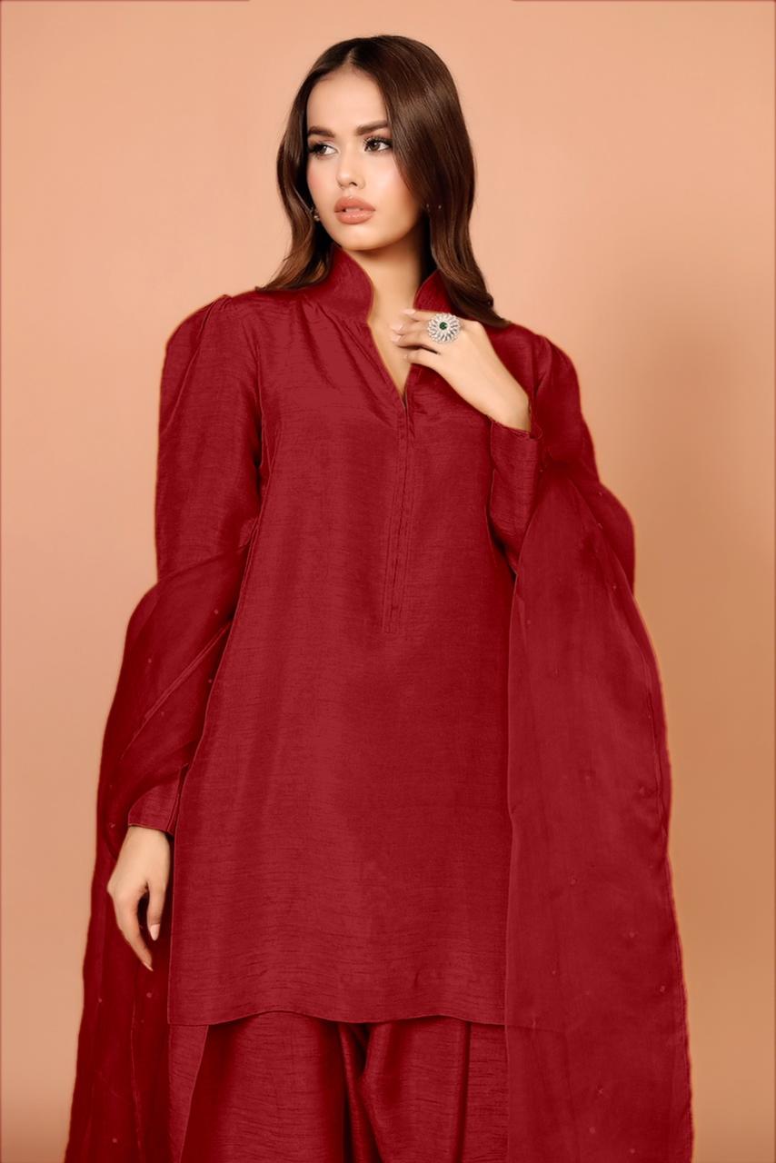 Designer Wear Exclusive Farsi Salwar Suit - Image 6
