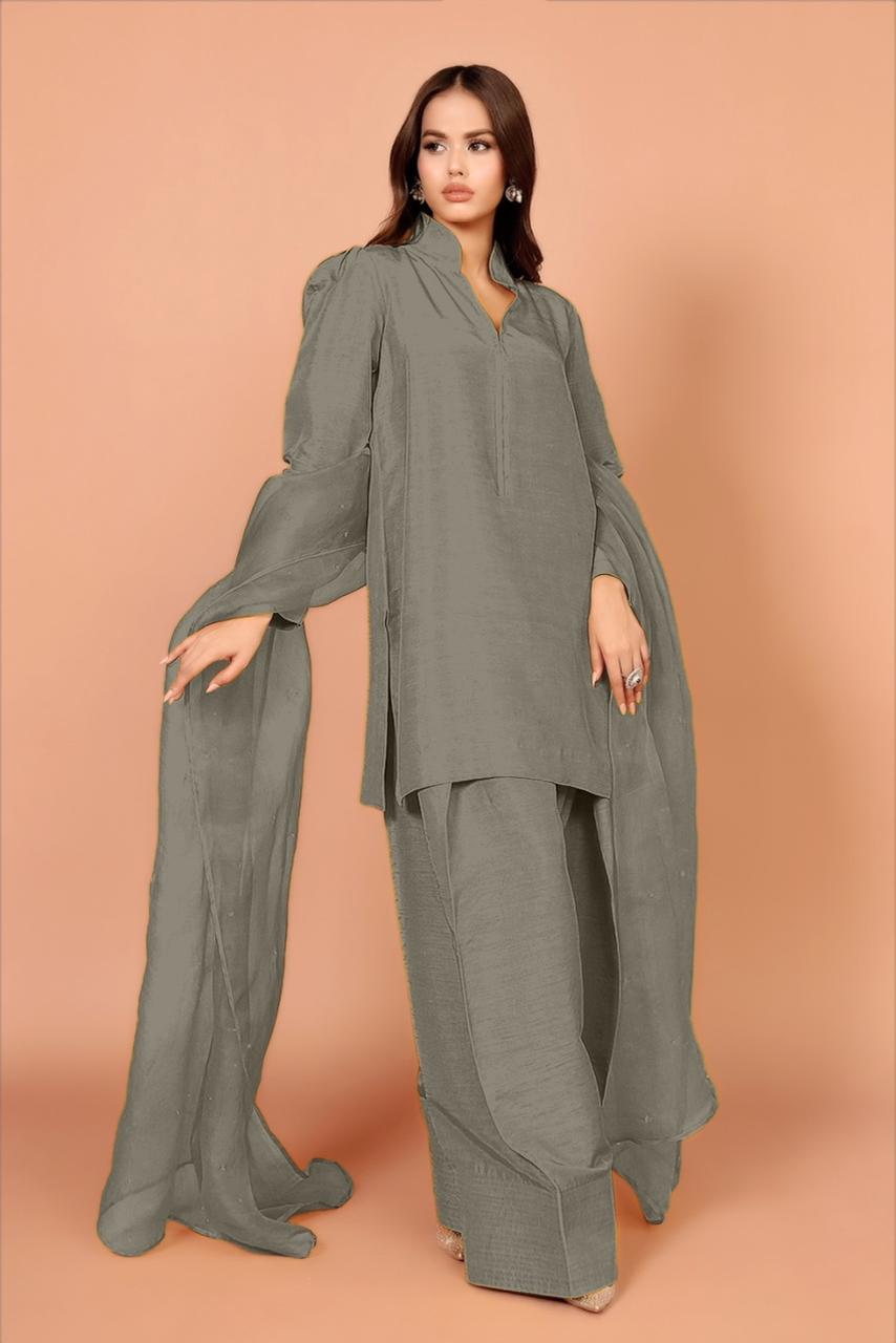 Designer Wear Exclusive Farsi Salwar Suit - Image 9